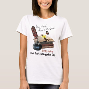 Camiseta Día internacional del libro, día del libro del