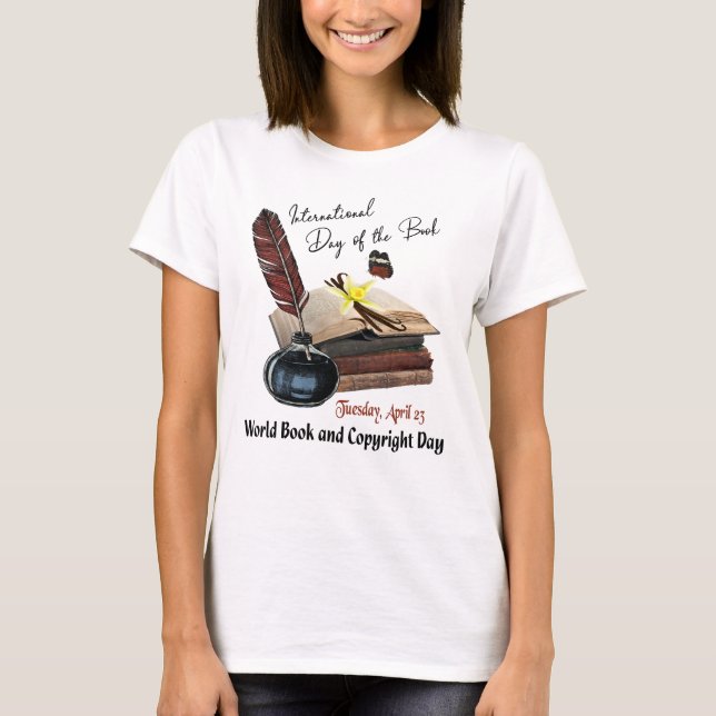 Camiseta Día internacional del libro, día del libro del (Anverso)