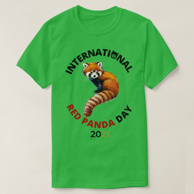Camiseta Día Internacional del Panda Rojo 2021 (Diseño del anverso)