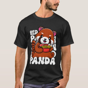 Camiseta Día Internacional del Panda Rojo Rescate Kawaii An