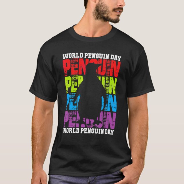 Camiseta Día Internacional del Pingüino 1 (Anverso)