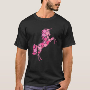 Camiseta Día Internacional del Punto de Polka Rosa Unicorni
