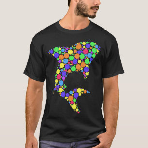 Camiseta Día Internacional del Punto del Tiburón Polka