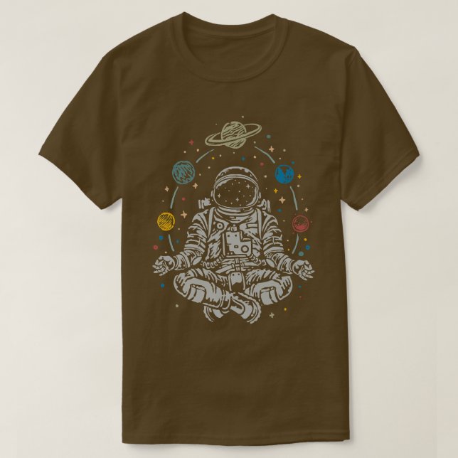 Camiseta Día Internacional del Yoga Astronauta (Diseño del anverso)