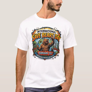 Camiseta Día Internacional para Salvar a los Osos 21 de Feb