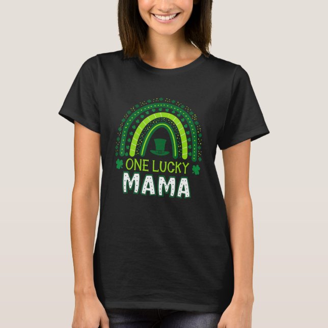 Camiseta Día Iri de One Lucky Mama Rainbow Saint Patricku20 (Anverso)