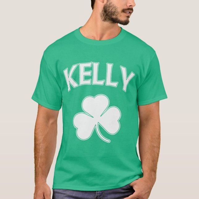 Camiseta Día irlandés del St Patricks del trébol de Kelly (Anverso)