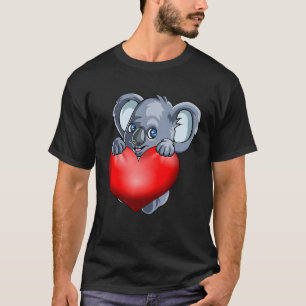 Camiseta Día Koala Mujeres del Corazón del Oso Hombres Chic