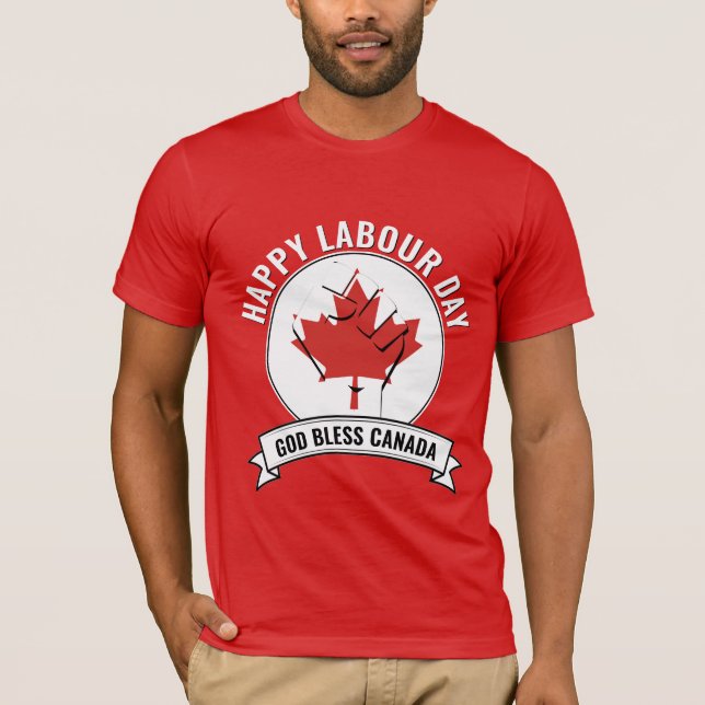 Camiseta DÍA LABORAL DE CANADÁ Patriótica (Anverso)