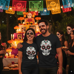 Camiseta Día Mexicano De Los Muertos Día Del Disfraz Muerto