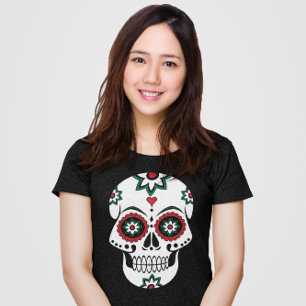 Camiseta Día Mexicano De Los Muertos Día Del Disfraz Muerto