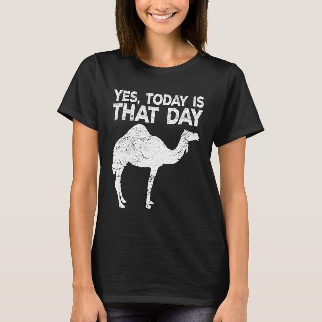 Camiseta Día Miércoles Oficina Camelid Meme Jokeidea (Anverso)