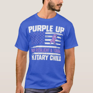 Camiseta Día morado para niños militares Niños morados Da
