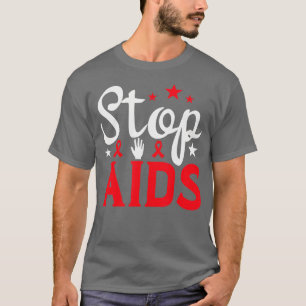 Camiseta Día Mundial contra el SIDA Detener el SIDA Concien
