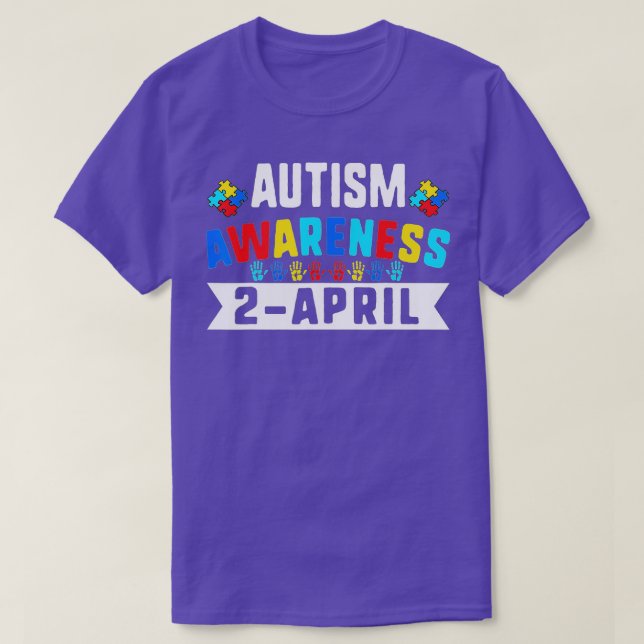 Camiseta Día Mundial de Concienciación sobre el Autismo 202 (Diseño del anverso)