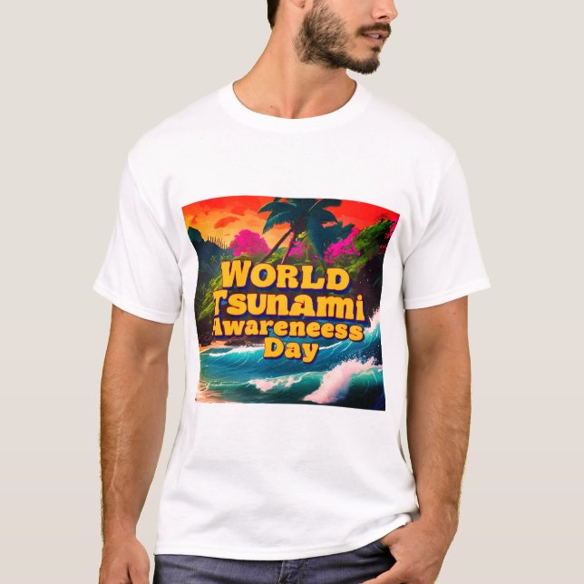 Camiseta Día Mundial de Concienciación sobre el Tsunami Cam (Anverso)