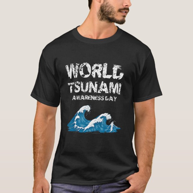 Camiseta Día Mundial de Concienciación sobre el Tsunami Nac (Anverso)