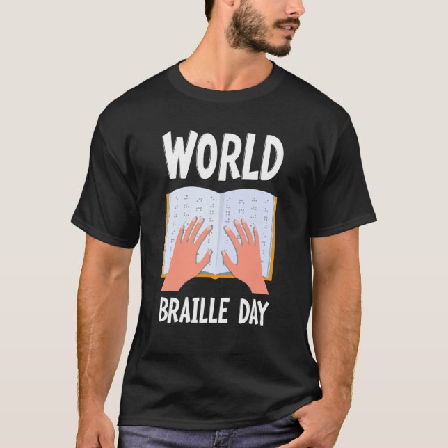 Camiseta Día Mundial de la Braille (Anverso)