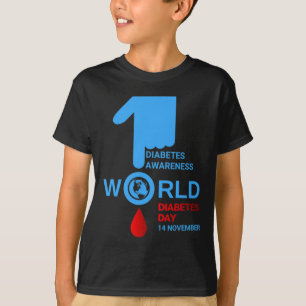 Camiseta Día Mundial de la Diabetes 2023 Diabetes Tipo 1 Ti