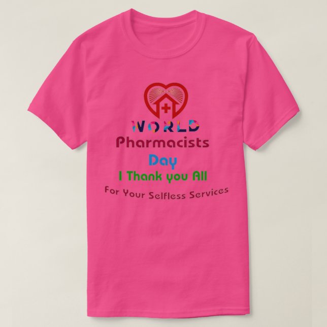 Camiseta Día Mundial de la Farmacéutica (Diseño del anverso)