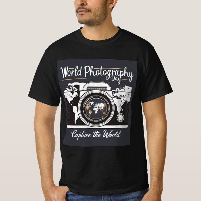 Camiseta Día Mundial de la Fotografía (Anverso)