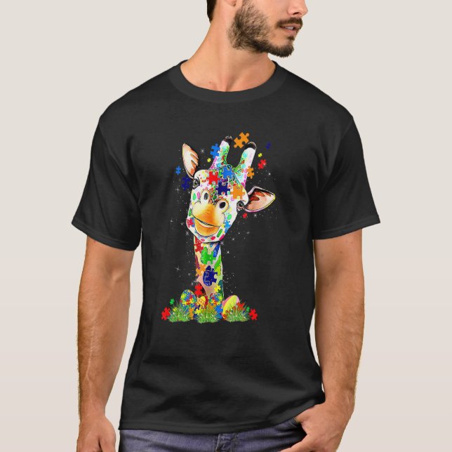 Camiseta Día Mundial de la Girafa de Pascua de Concientizac (Anverso)