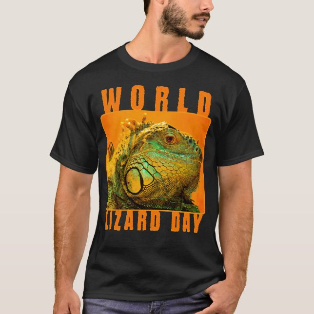 Camiseta Día Mundial de la Laguna, iguana (Anverso)
