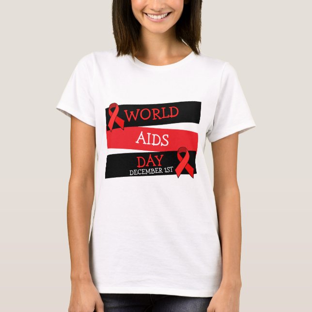 Camiseta Día Mundial de la Lucha contra el Sida 1 de diciem (Anverso)