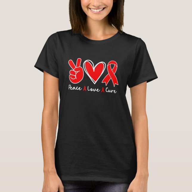 Camiseta Día Mundial de la Lucha contra el Sida Conciencia  (Anverso)