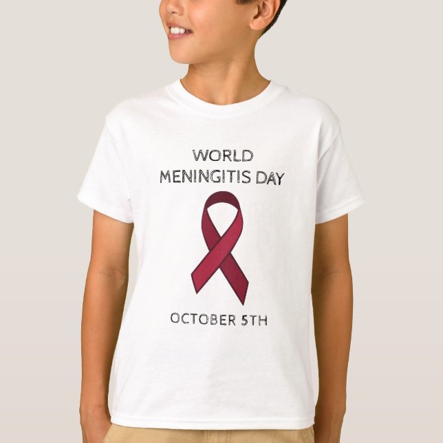 Camiseta Día Mundial de la Meningitis - 5 de octubre (Anverso)