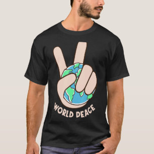 Camiseta Día Mundial de la Paz en la Tierra Salvemos nuestr