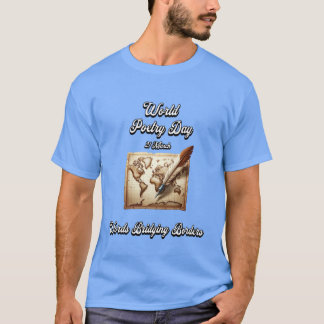 Camiseta Día Mundial de la Poesía. Palabras que cuelgan fro