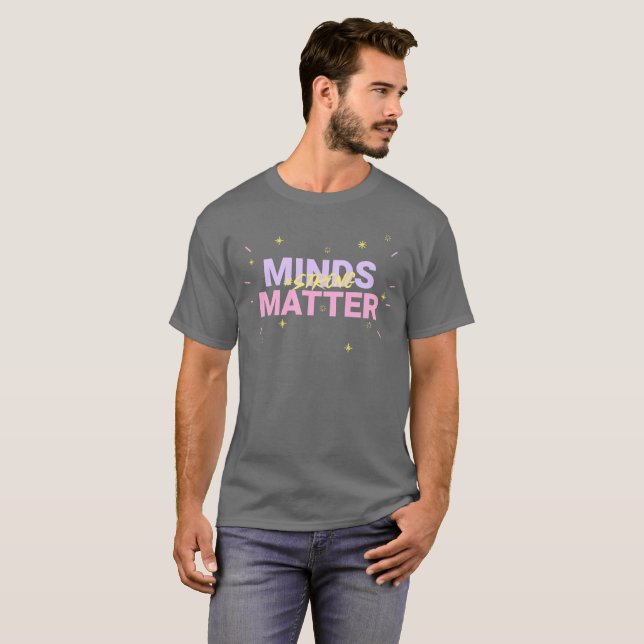 Camiseta Día Mundial de la Salud Mental - Importan las ment (Anverso completo)