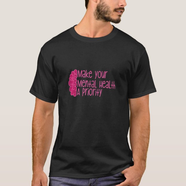 Camiseta Día Mundial de la Salud Mental y Salud Mental para (Anverso)