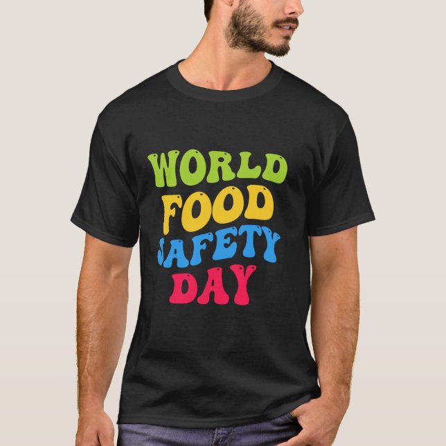 Camiseta Día Mundial de la Seguridad Alimentaria Día de la  (Anverso)