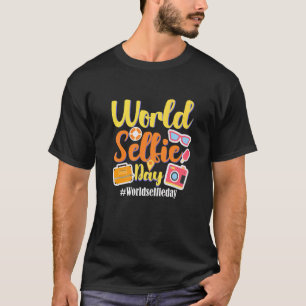 Camiseta Día Mundial de la Selfie Feliz Día de la Selfie se