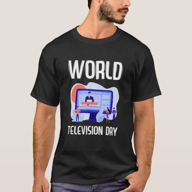Camiseta Día Mundial de la Televisión Naciones Unidas (Anverso)