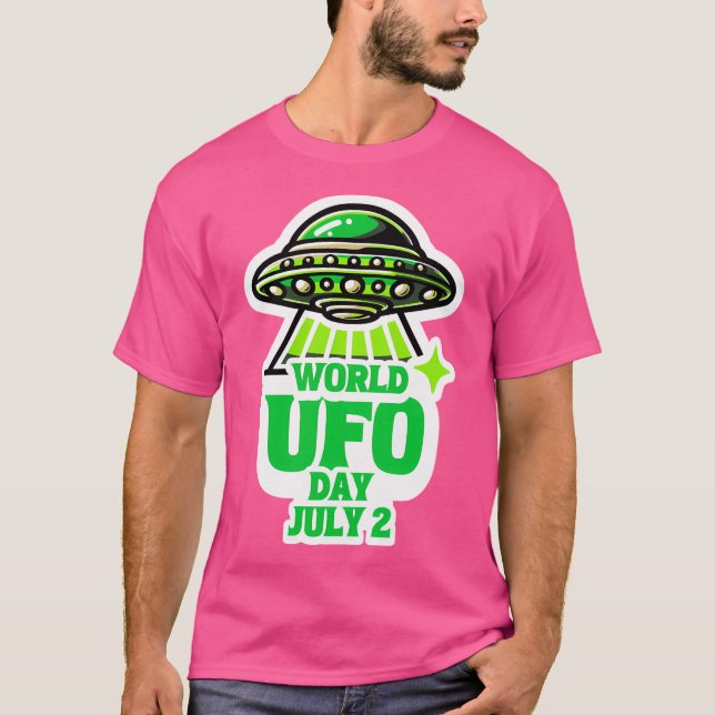 Camiseta Día Mundial De La Ufo 2 De Julio: Alienígenas no i (Anverso)