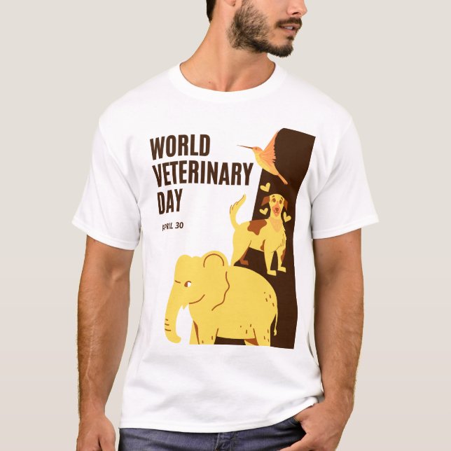 Camiseta Día Mundial de la Veterinaria (Anverso)