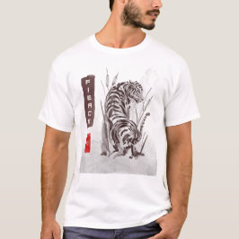 Camiseta Día Mundial de los Animales - Tigre 力 (fuerza) fue