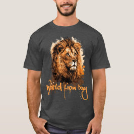 Camiseta Día Mundial de los Leones