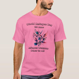 Camiseta Día Mundial de los Refugiados. Los refugiados son