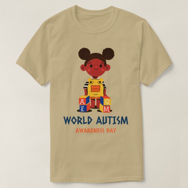 Camiseta día mundial de sensibilización sobre el autismo (Diseño del anverso)