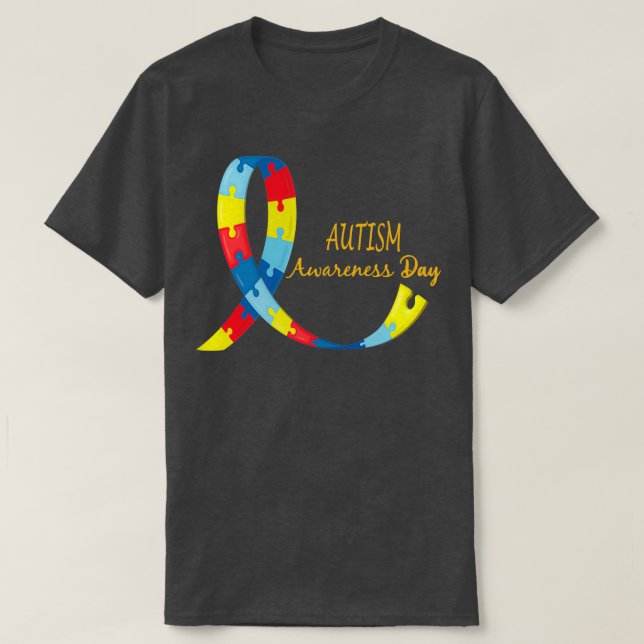 Camiseta Día mundial de sensibilización sobre el autismo y  (Diseño del anverso)