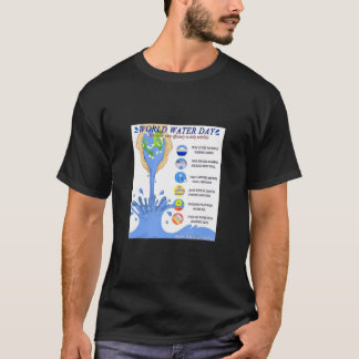 Camiseta Día Mundial del Agua Limpieza Agua del Océano Agua