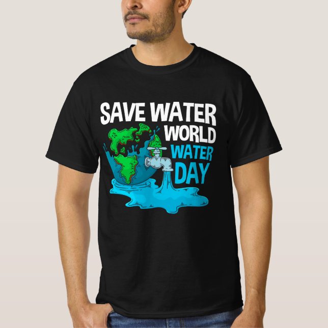 Camiseta Día Mundial del Agua Salvar el Agua (Anverso)