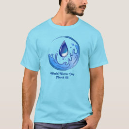 Camiseta Día Mundial del Agua Salvar el Agua Salvar la Tier