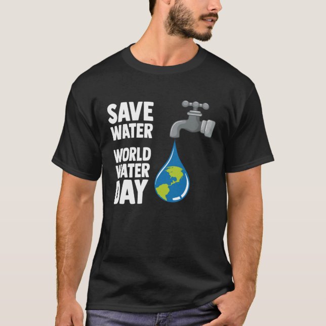 Camiseta Día Mundial del Agua Salve el Agua (Anverso)