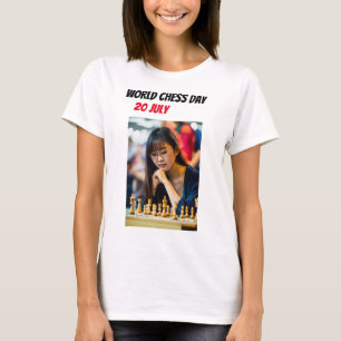 Camiseta Día Mundial del Ajedrez 20 de julio Trending T-Shi