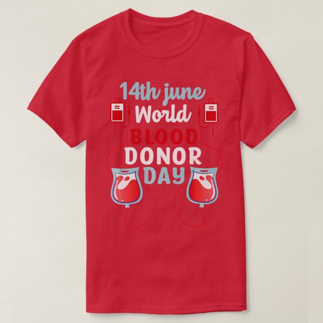 Camiseta Día Mundial del Donante de Sangre (Diseño del anverso)